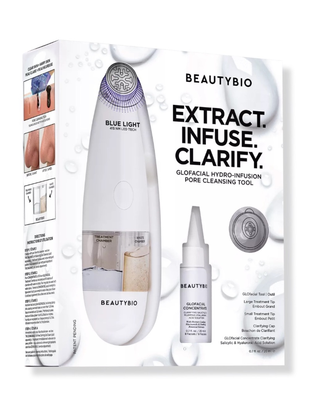 BeautyBio GLOfacial Hydro-Infusion Pore Cleansing + Blue BRAND NEW IN BOX